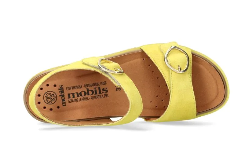'Myranda N' women's sandal wide fit (H) - yellow