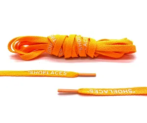 Neon Orange Off-White "SHOE LACES" Laces