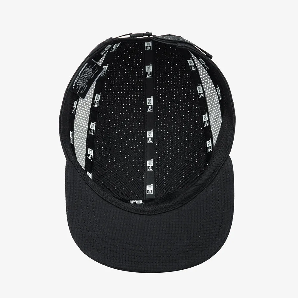 New Era Dual Mesh Black Runner Adjustable Cap