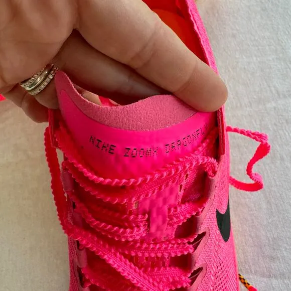 Nike ZoomX Dragonfly Men’s 12 Hyper‎ Pink Orange Track Spikes Run Mid Distance