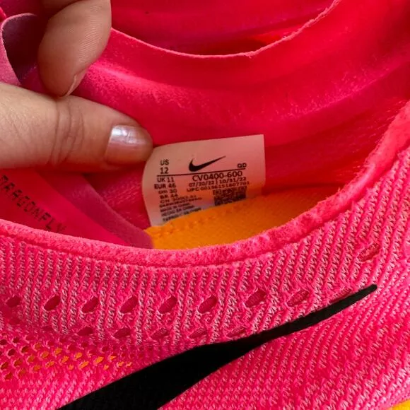 Nike ZoomX Dragonfly Men’s 12 Hyper‎ Pink Orange Track Spikes Run Mid Distance