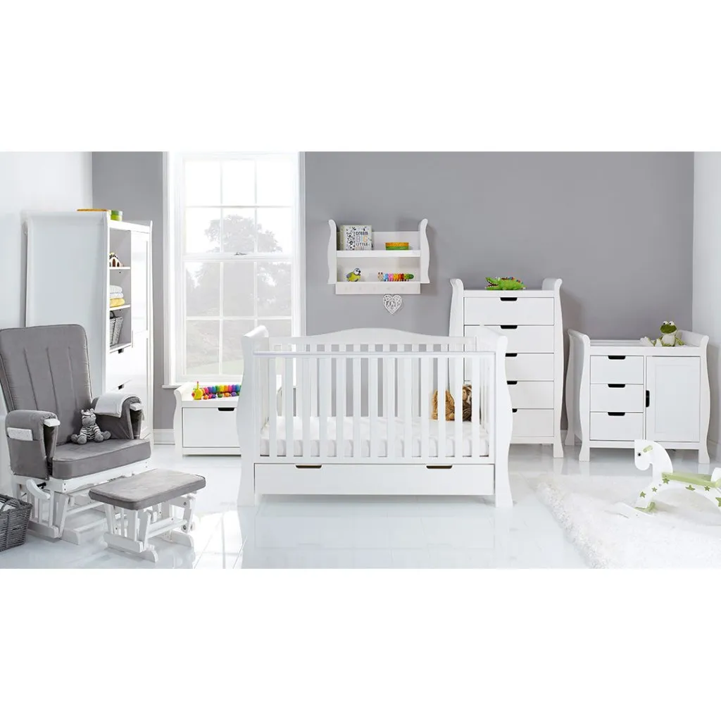 OBABY Stamford Luxe 7 Piece Room Set - White