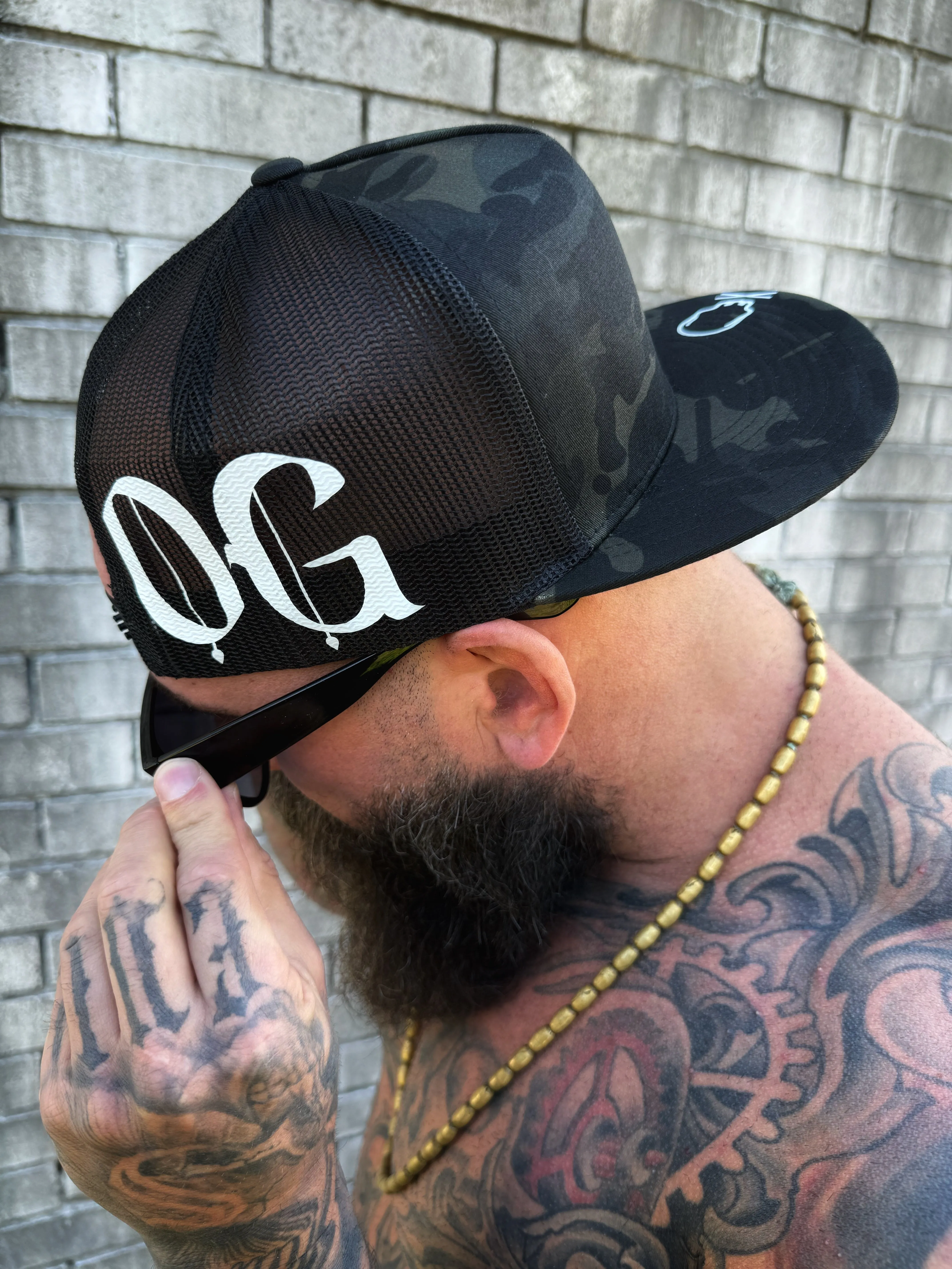 OG BLACK CAMO SIDE STYLE BLACK HAT