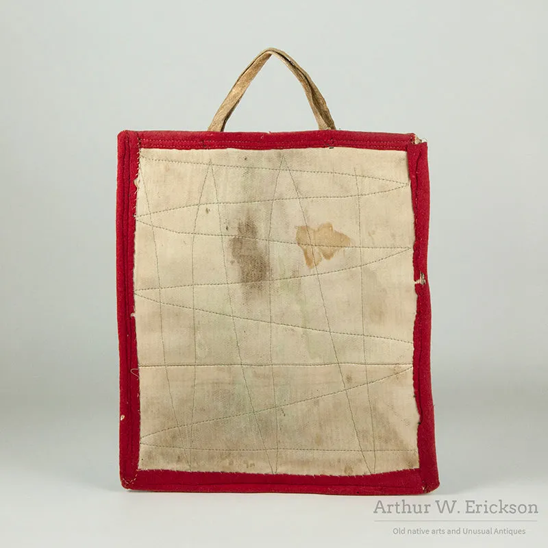 Old Plateau Beaded Bag with Butterfly