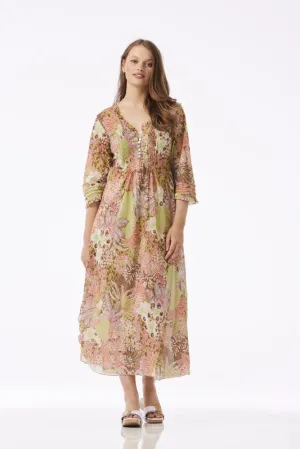 One Season Long Poppy Dress Mauritius - Coffee