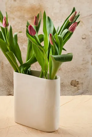 Oval Flat Vase