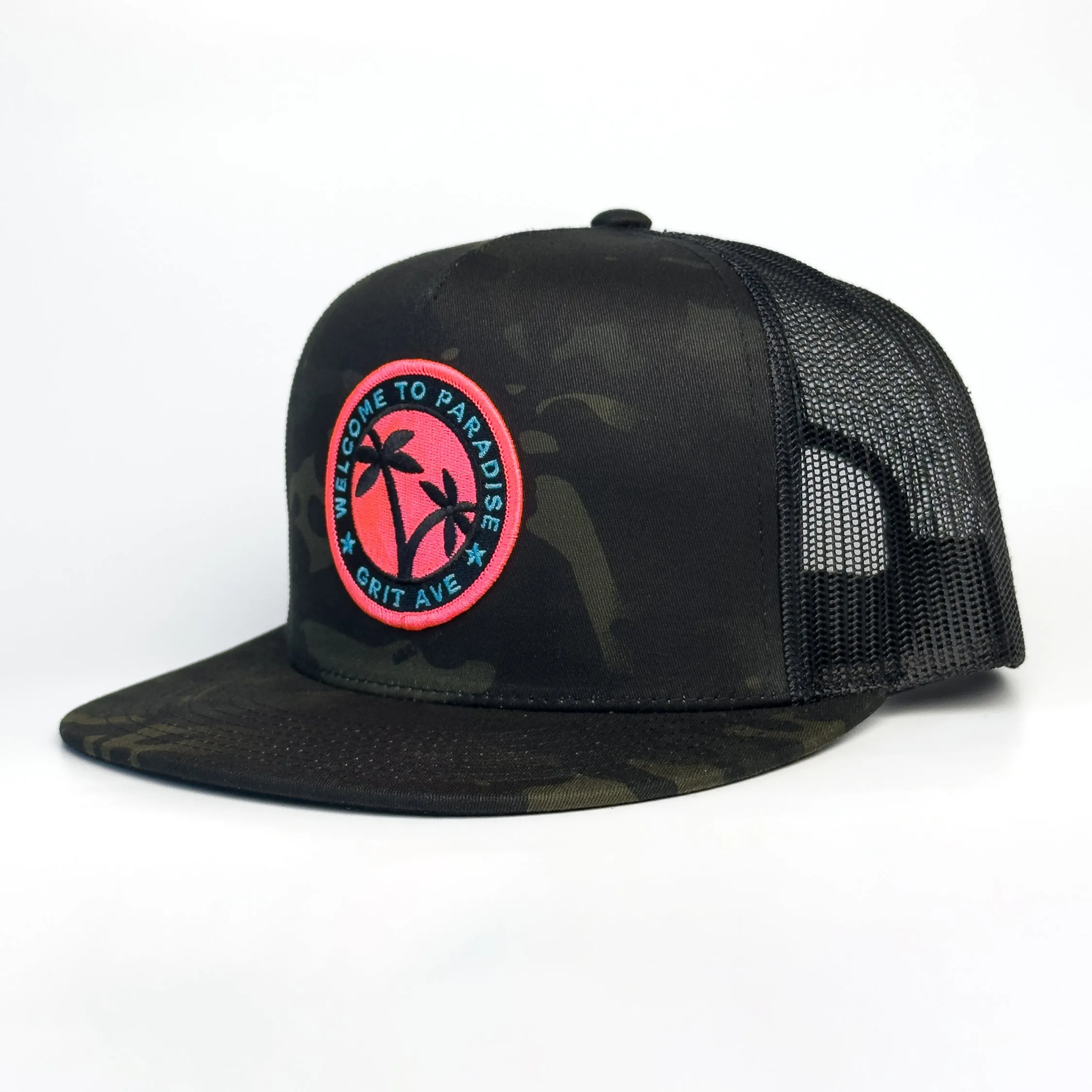 PARADISE - Black Camo Snapback