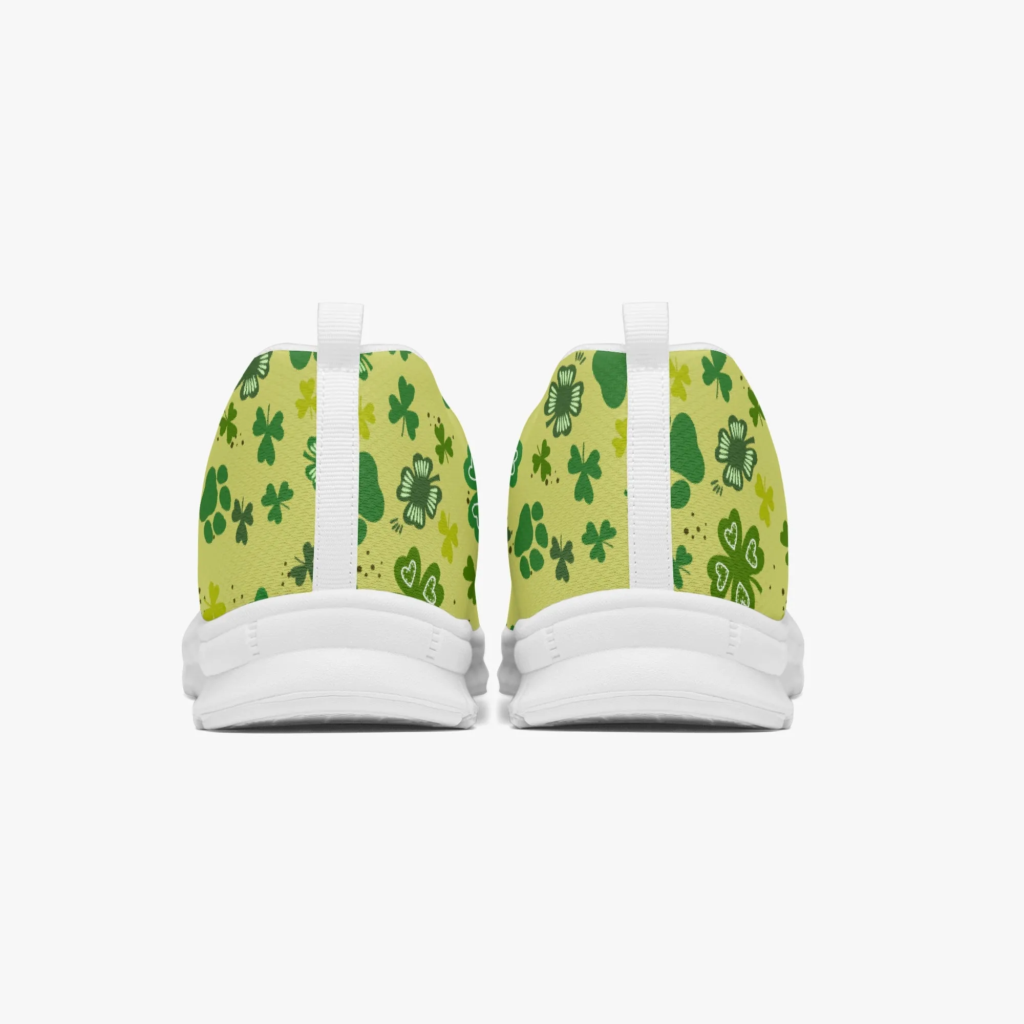 Paw Shamrock Sneakers for Men Women, Running Shoes For Dog Lovers, St Patrick's Day Gifts