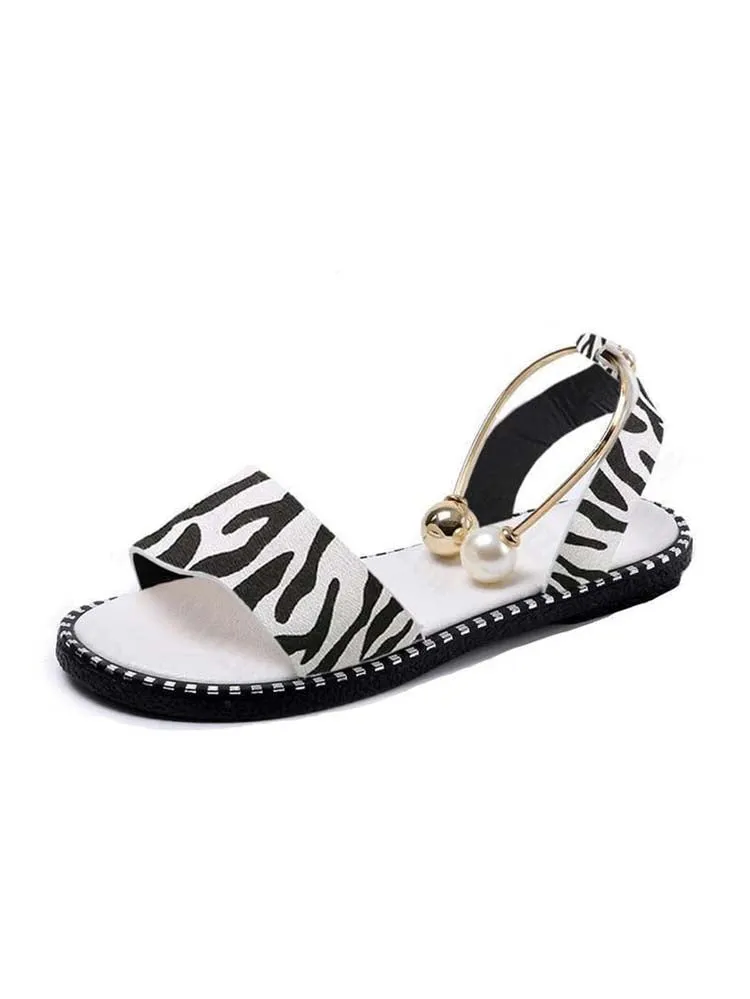 Pearl Flat Heel Sandal