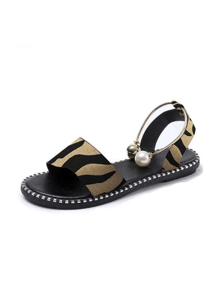 Pearl Flat Heel Sandal
