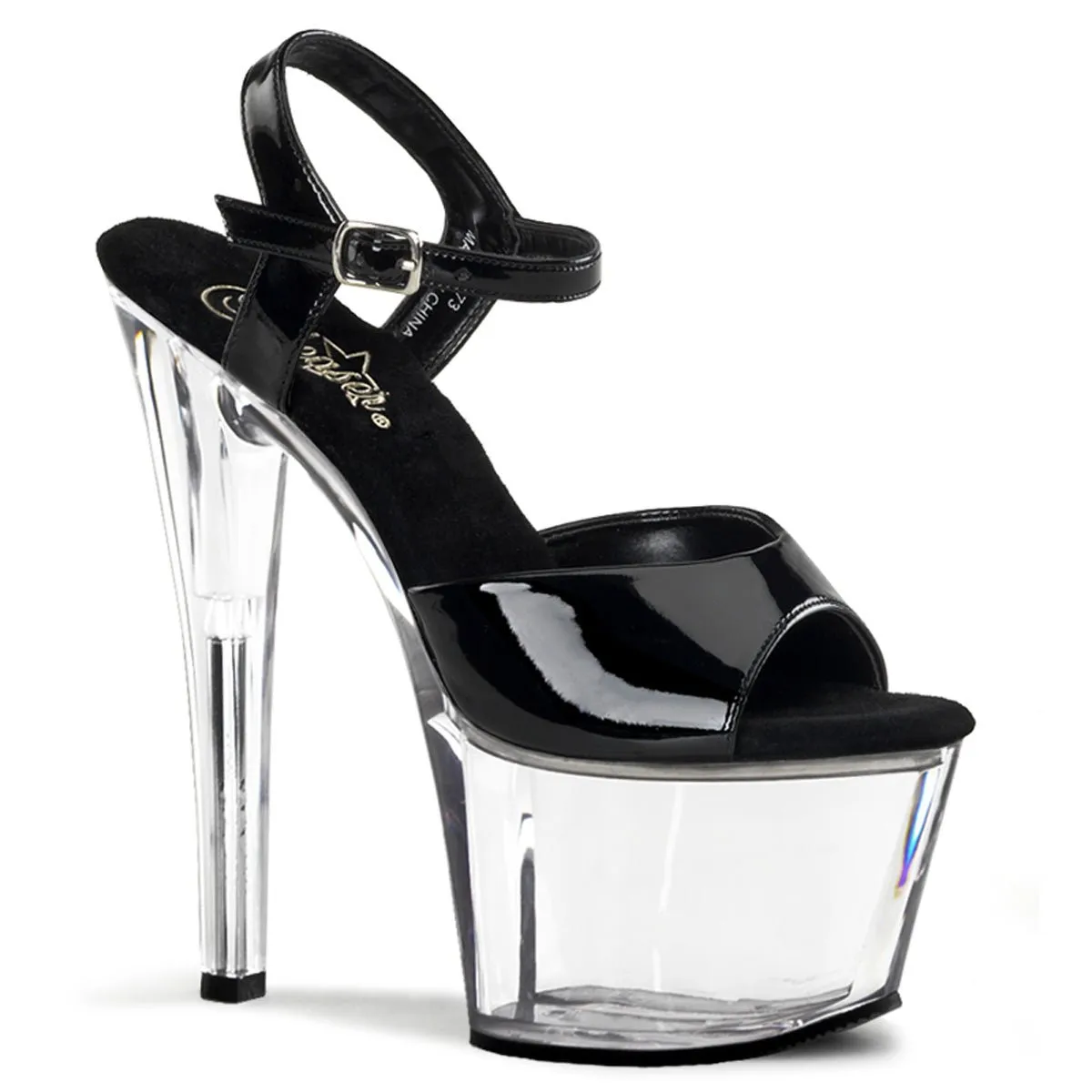 Pleaser Sky 309 Clear/Black