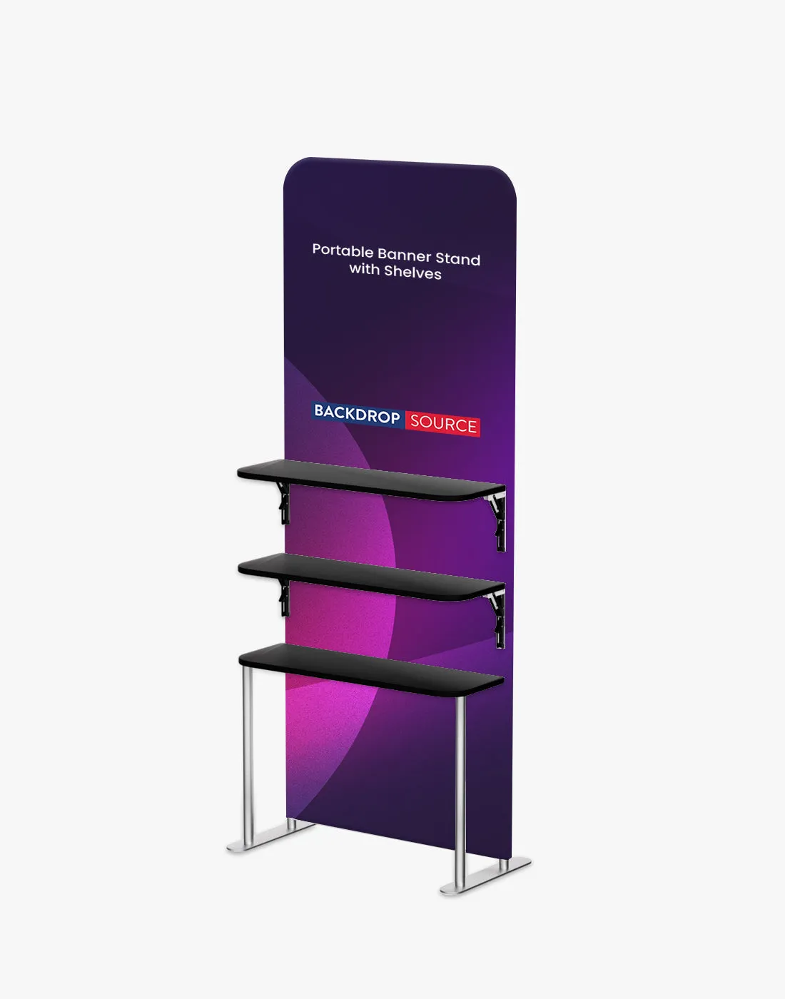 Portable Fabric Display Shelves