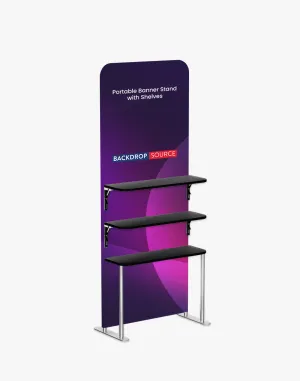 Portable Fabric Display Shelves