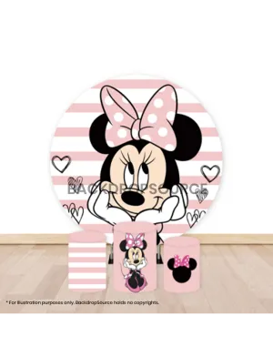 Pre Designed Round Backdrop Kits with Counter for Birthday Parties & Events