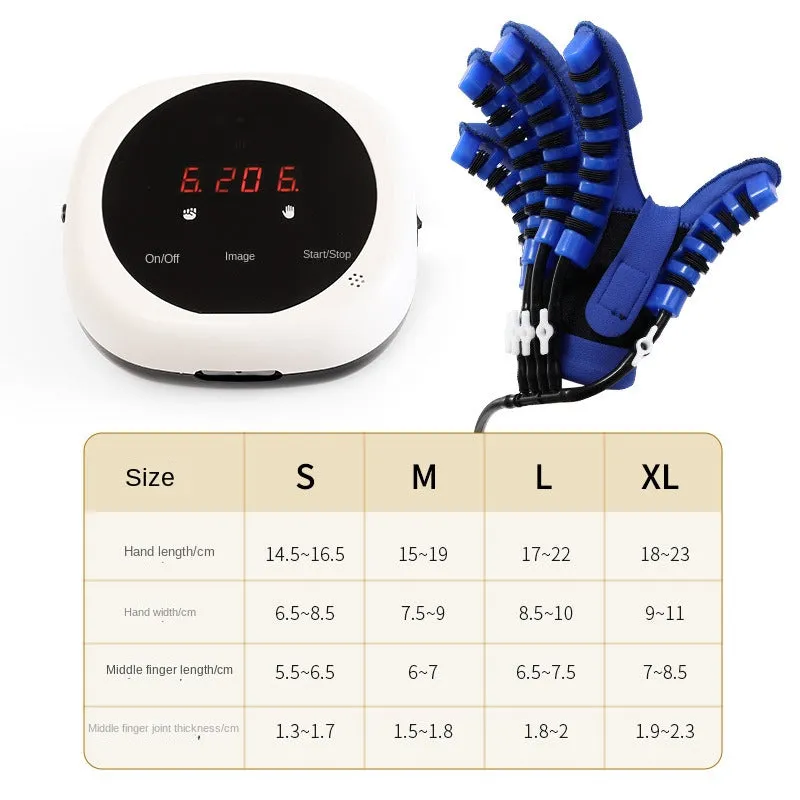 Premium Hand Rehabilitation Robot Gloves for Stroke Recovery | Physiotherapy Tool for Hemiplegia | Finger Trainer for Adults & Children | Independent Air Valve & Mirror Mode | Portable Design