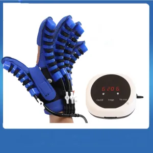 Premium Hand Rehabilitation Robot Gloves for Stroke Recovery | Physiotherapy Tool for Hemiplegia | Finger Trainer for Adults & Children | Independent Air Valve & Mirror Mode | Portable Design