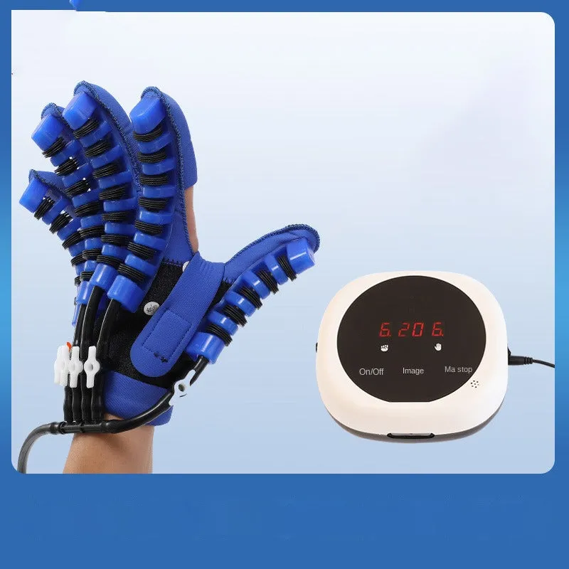 Premium Hand Rehabilitation Robot Gloves for Stroke Recovery | Physiotherapy Tool for Hemiplegia | Finger Trainer for Adults & Children | Independent Air Valve & Mirror Mode | Portable Design