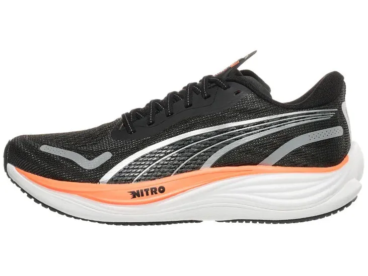 PUMA | Velocity Nitro 3 | Men's | Puma Black/Puma Silver/Neon Citrus