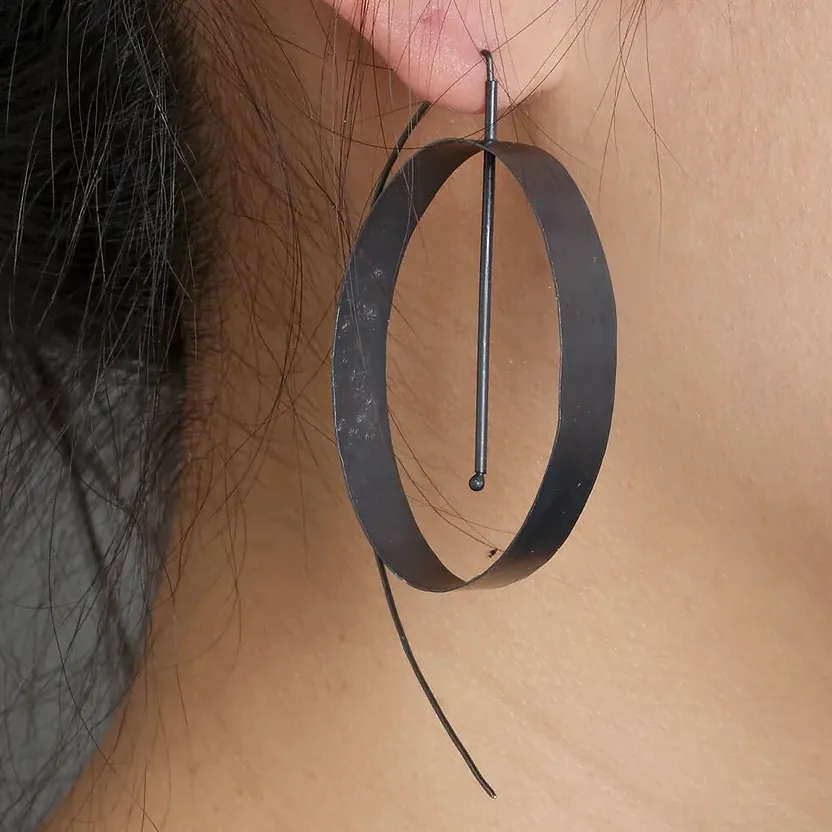 "Flat Hoop Earring"