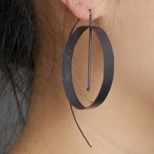 "Flat Hoop Earring"