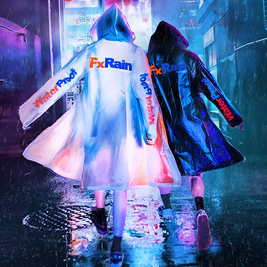 "FX RAIN" Ciret Imperméable Blanc translucide - URB1™