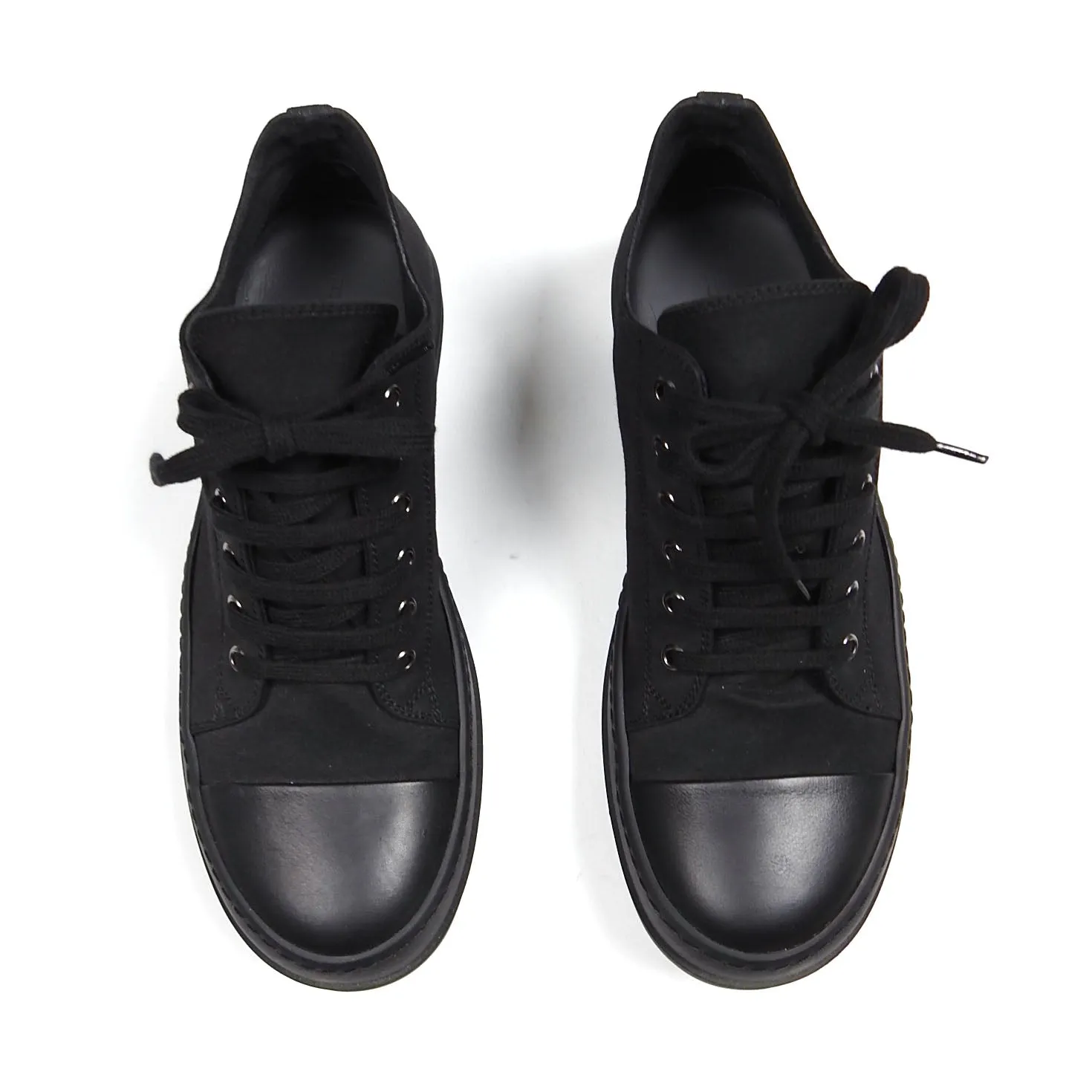 Rick Owens DRKSHDW Black Low Sneaker Size 41.5