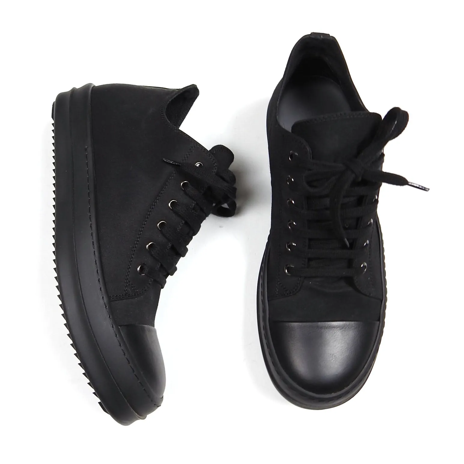 Rick Owens DRKSHDW Black Low Sneaker Size 41.5