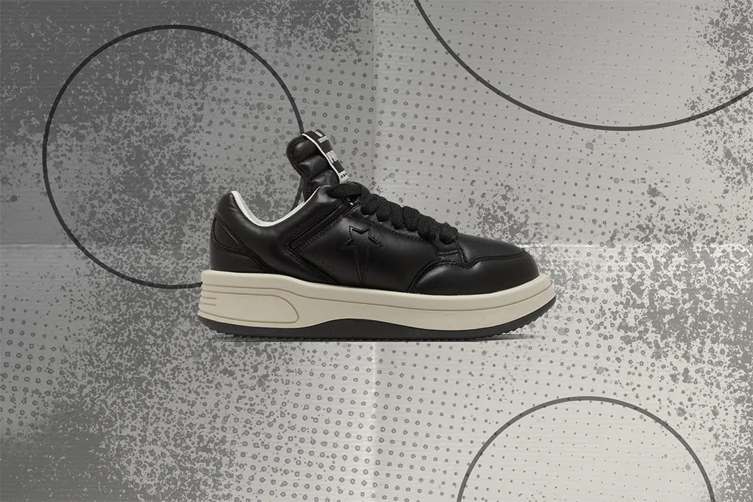 Rick Owens DRKSHDW x Converse Turbowpn Ox Leather Shoes - Black