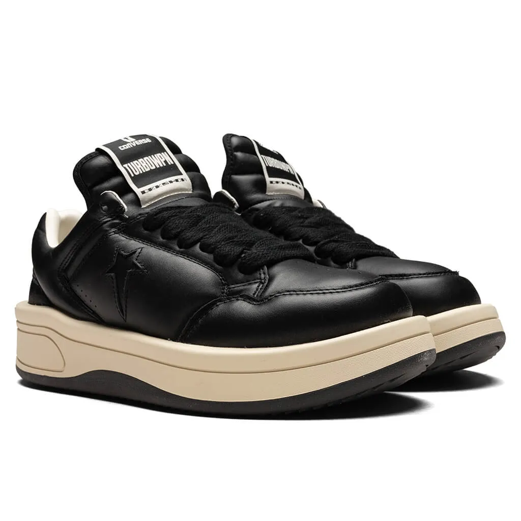 Rick Owens DRKSHDW x Converse Turbowpn Ox Leather Shoes - Black