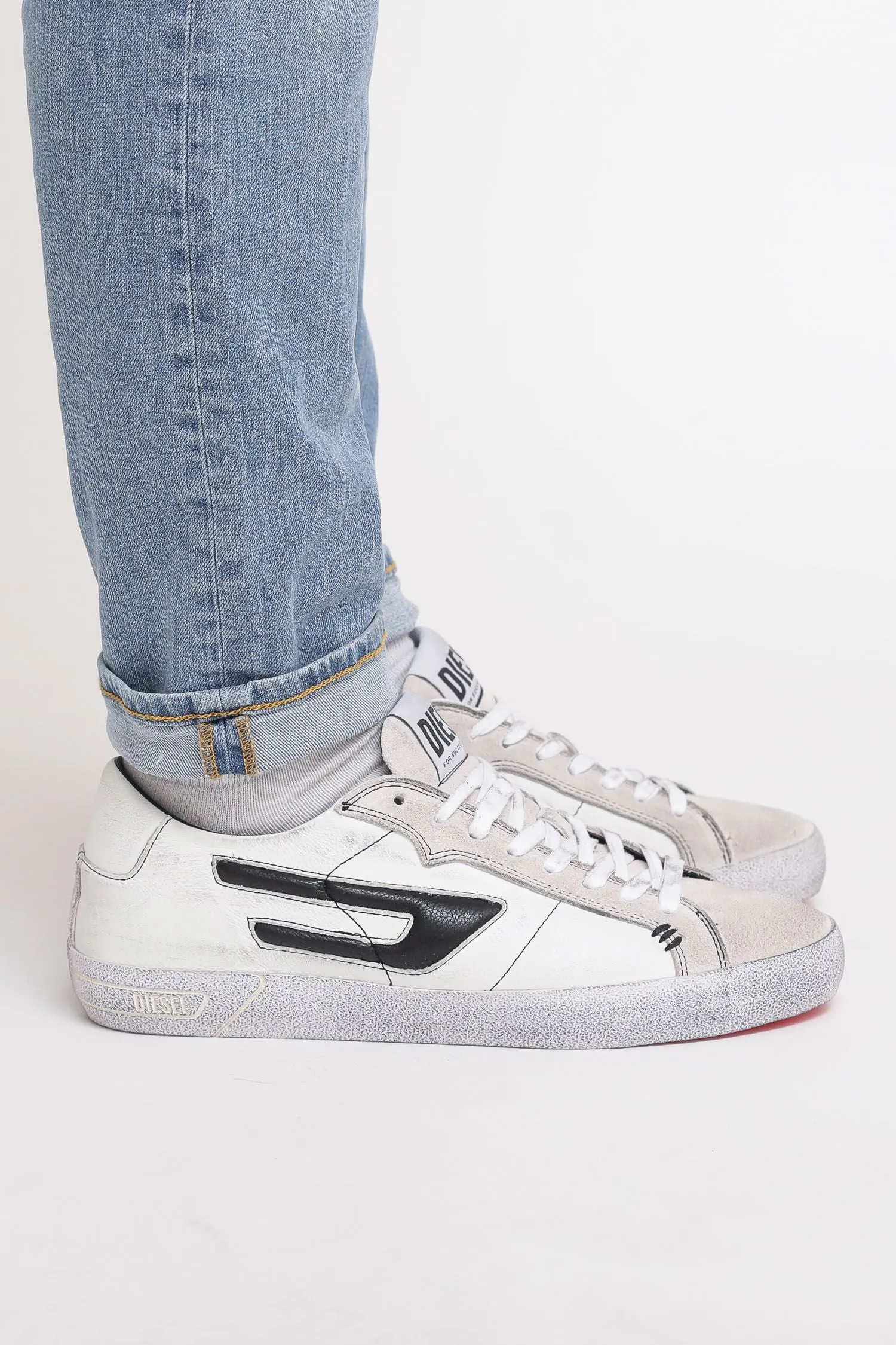 S-Leroji Low - White Black