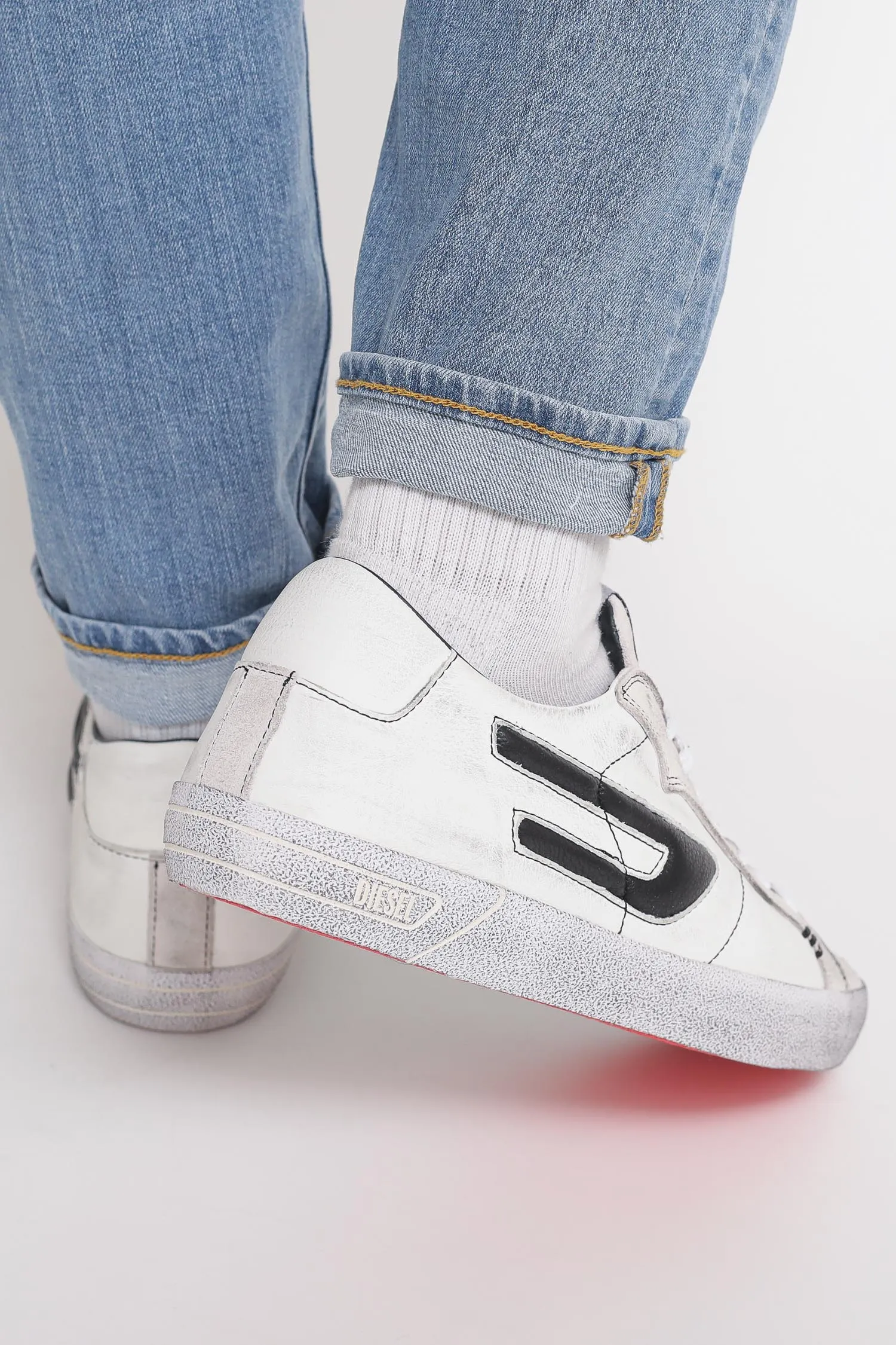 S-Leroji Low - White Black