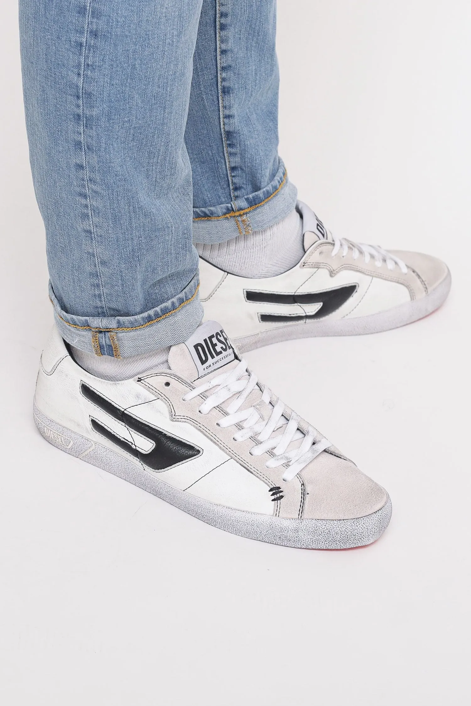 S-Leroji Low - White Black