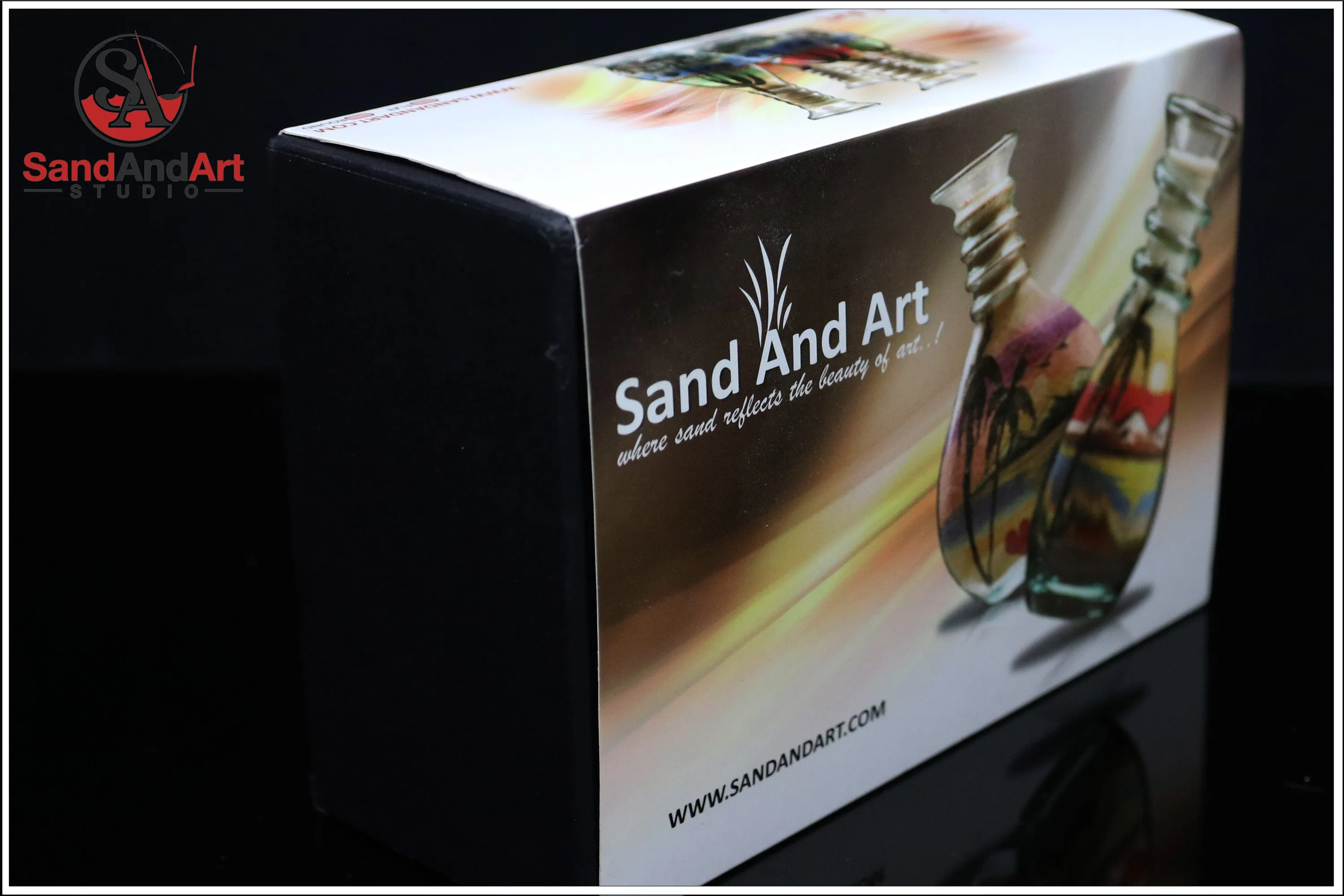 Sand Painting In Glass