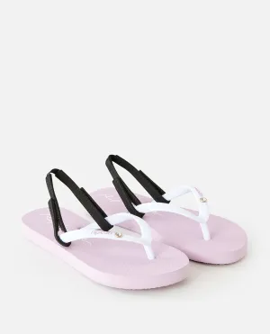 SCRIPT WAVE BLOOM OPEN TOE - GIRLS