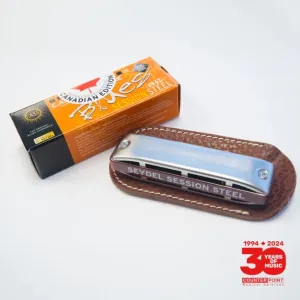 Seydel Blues SESSION STEEL Diatonic Harmonica, Canadian (Anniversary Edition)