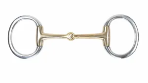 Shires Brass Alloy Flat Ring Jointed Eggbutt