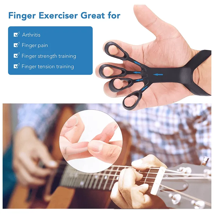 Silicone Grip Device Finger Exercise Stretcher Arthritis Hand Grip Trainer Strengthen Rehabilitation Training To Relieve Pain