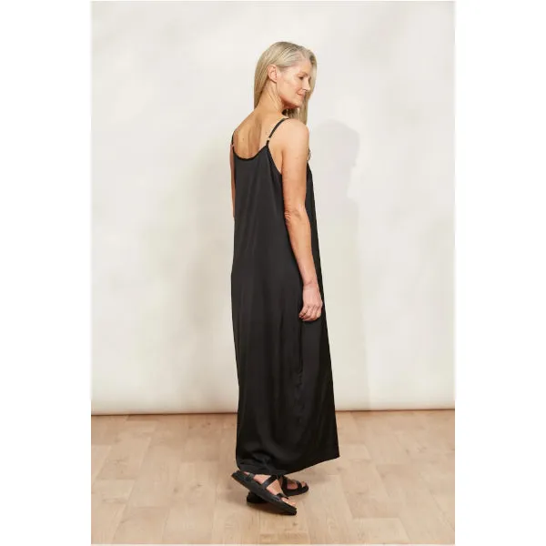Silky Tank Maxi Dress - Black