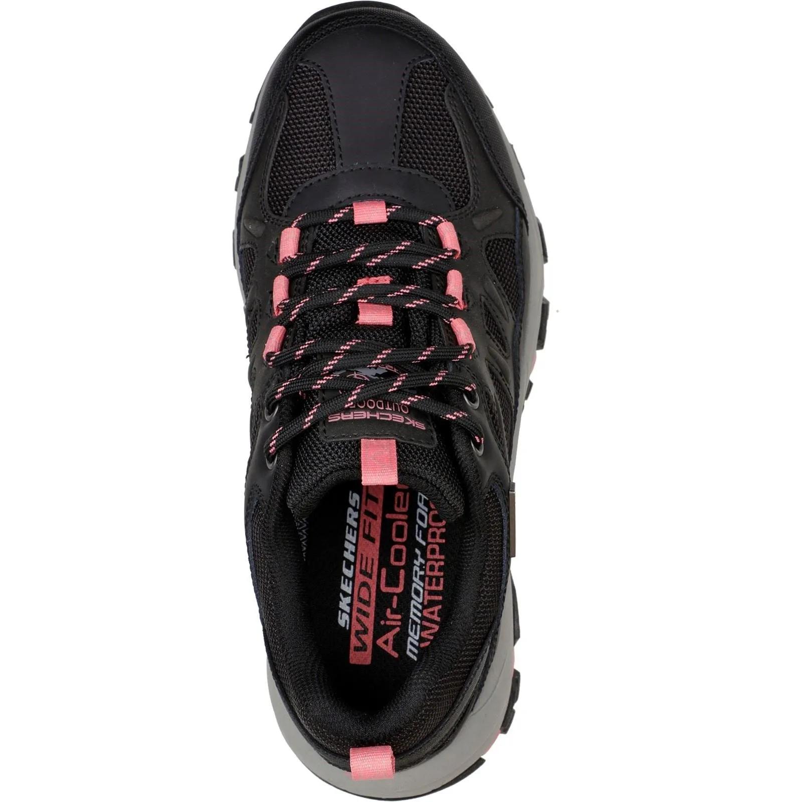 Skechers (GAR167003) Women's Selmen West Highland Hiking Wide Shoe in Black/Charcoal 4 to 8