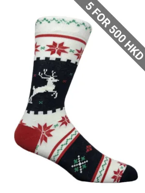 Socks | Christmas | Winter Reindeer | Cotton