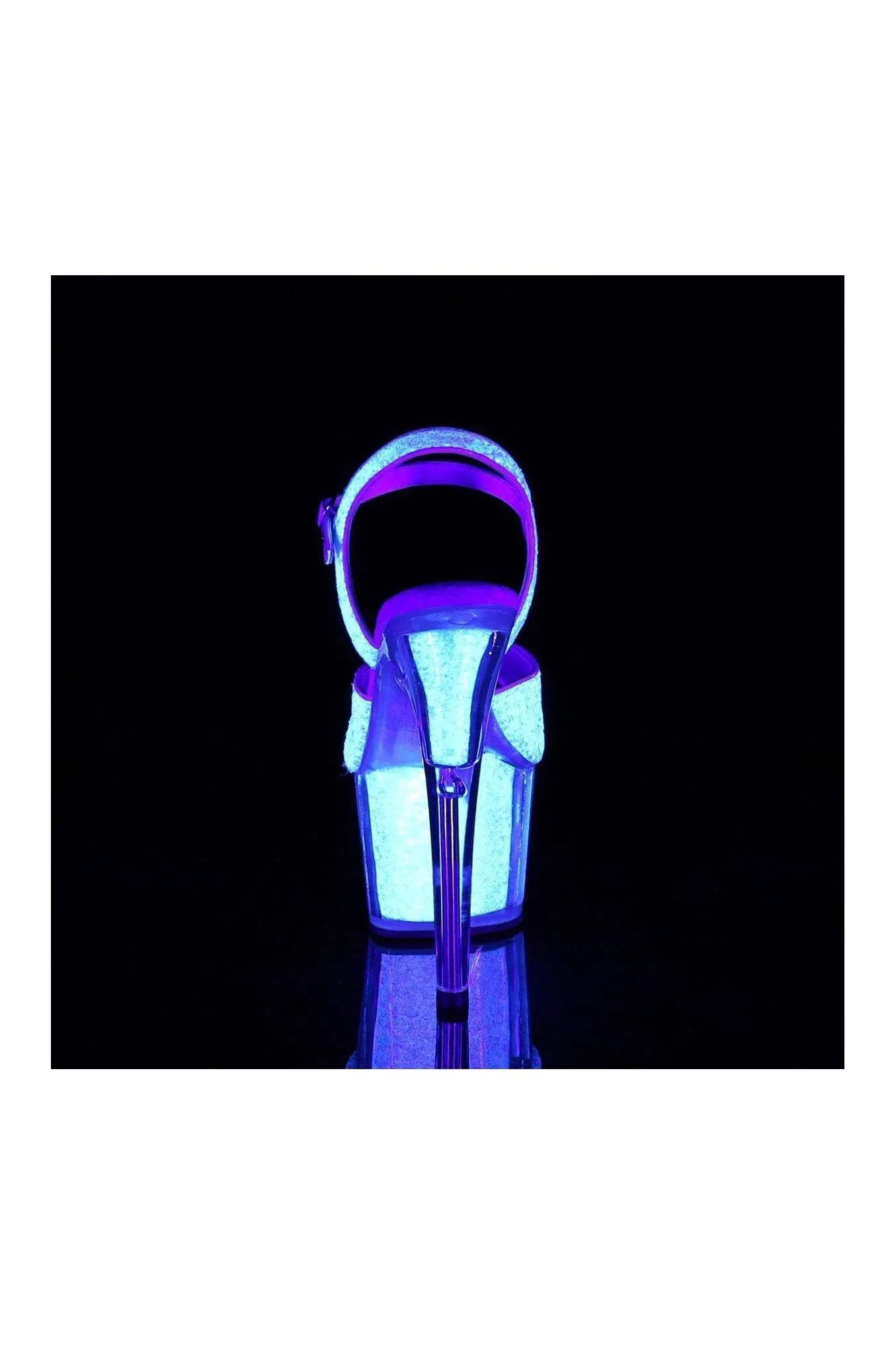 SS-ADORE-710UVG Exotic Sandal | Neon Glitter