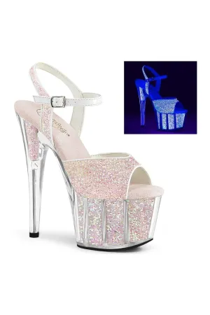 SS-ADORE-710UVG Exotic Sandal | Neon Glitter