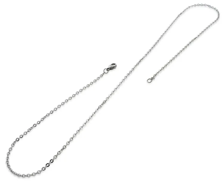 Stainless Steel 18" Flat Rollo Chain Necklace 2.0 MM