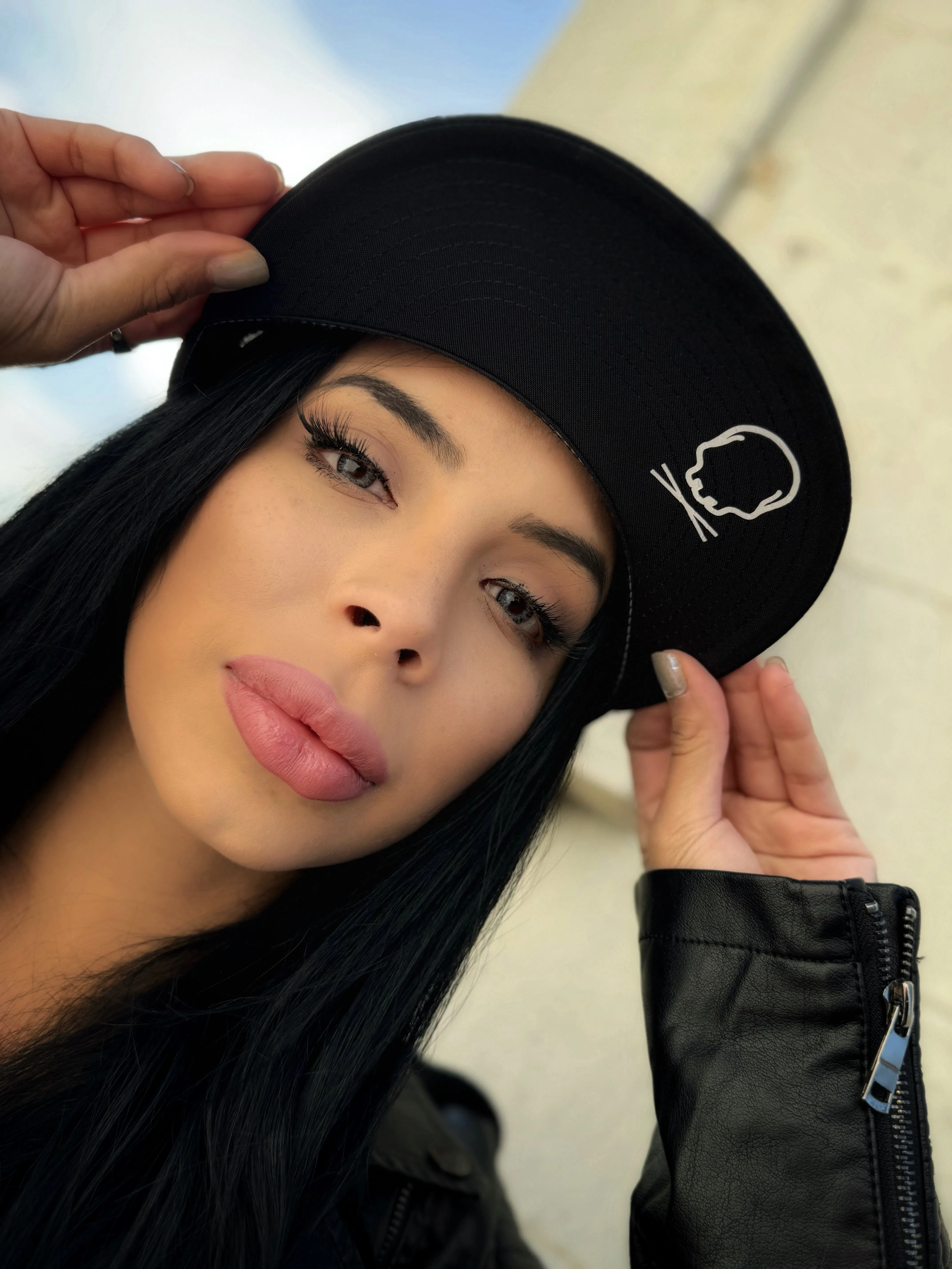 SUCK BLACK & WHITE HAT