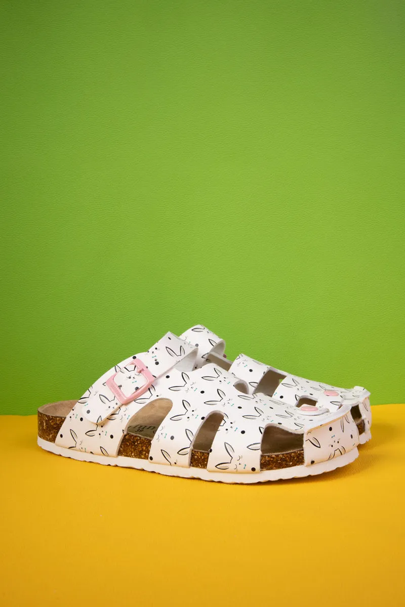 Summer Picnic Cut-Out Clog - Cream