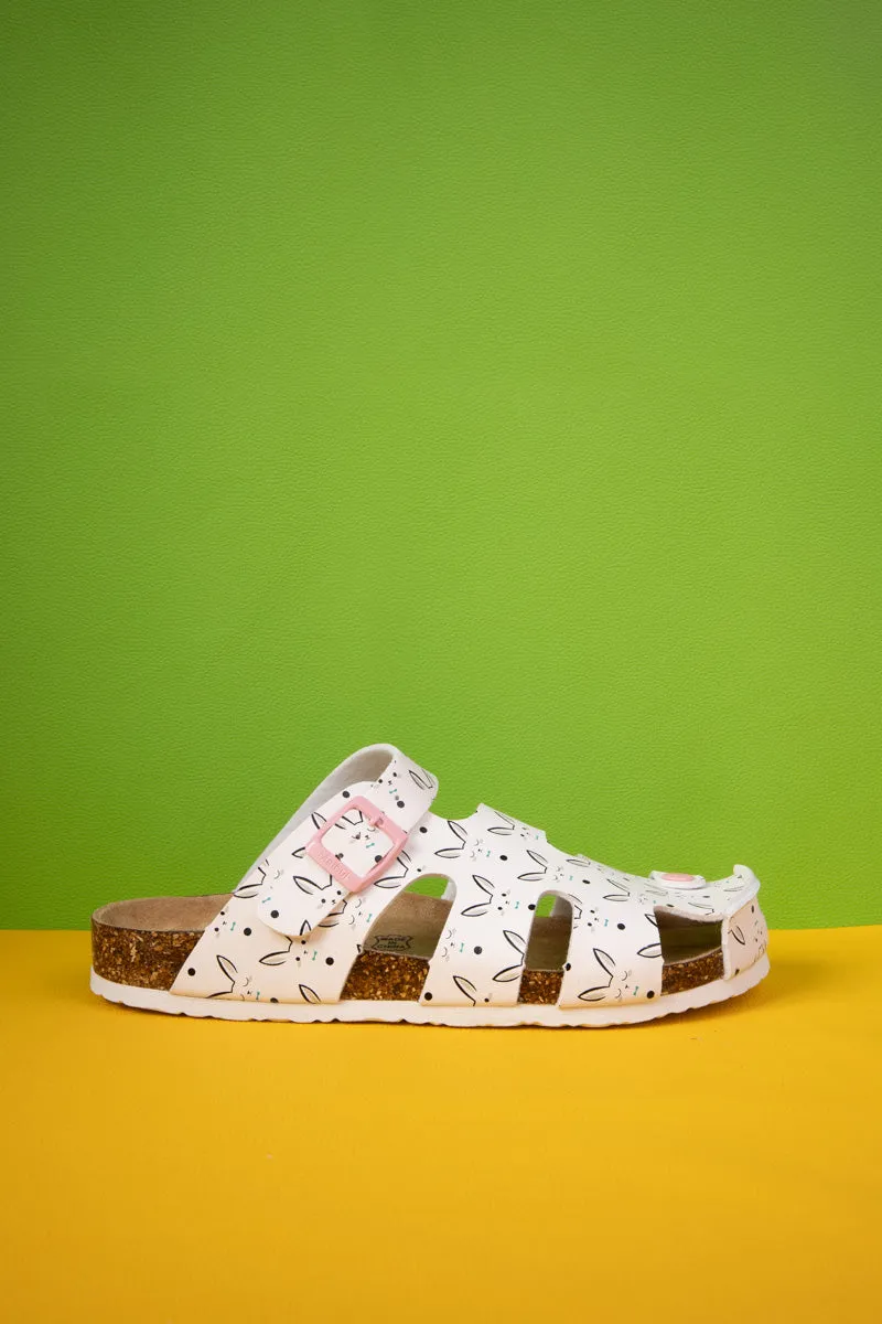 Summer Picnic Cut-Out Clog - Cream