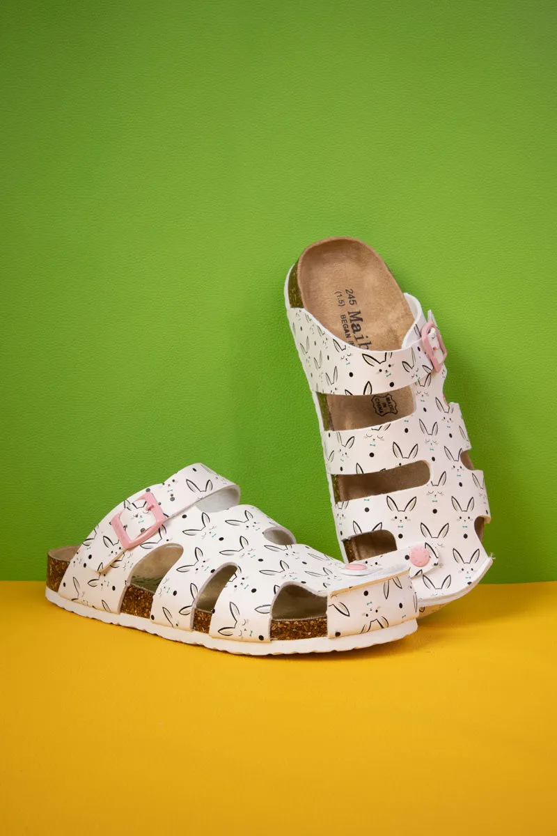 Summer Picnic Cut-Out Clog - Cream