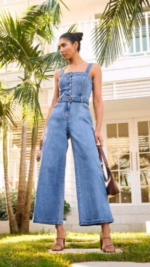 The Iconic Denim Jumpsuit