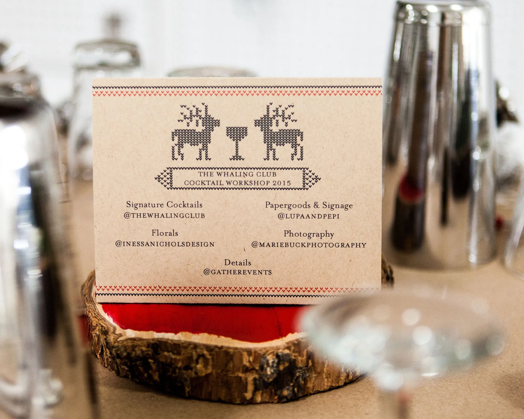 The Whaling Club <br/>Holiday Cocktail Workshop 2015