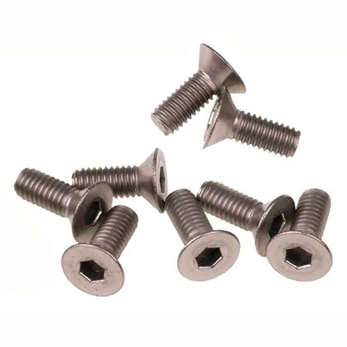 Titanium Flat Head Hex Socket - Machine (10 Pcs)